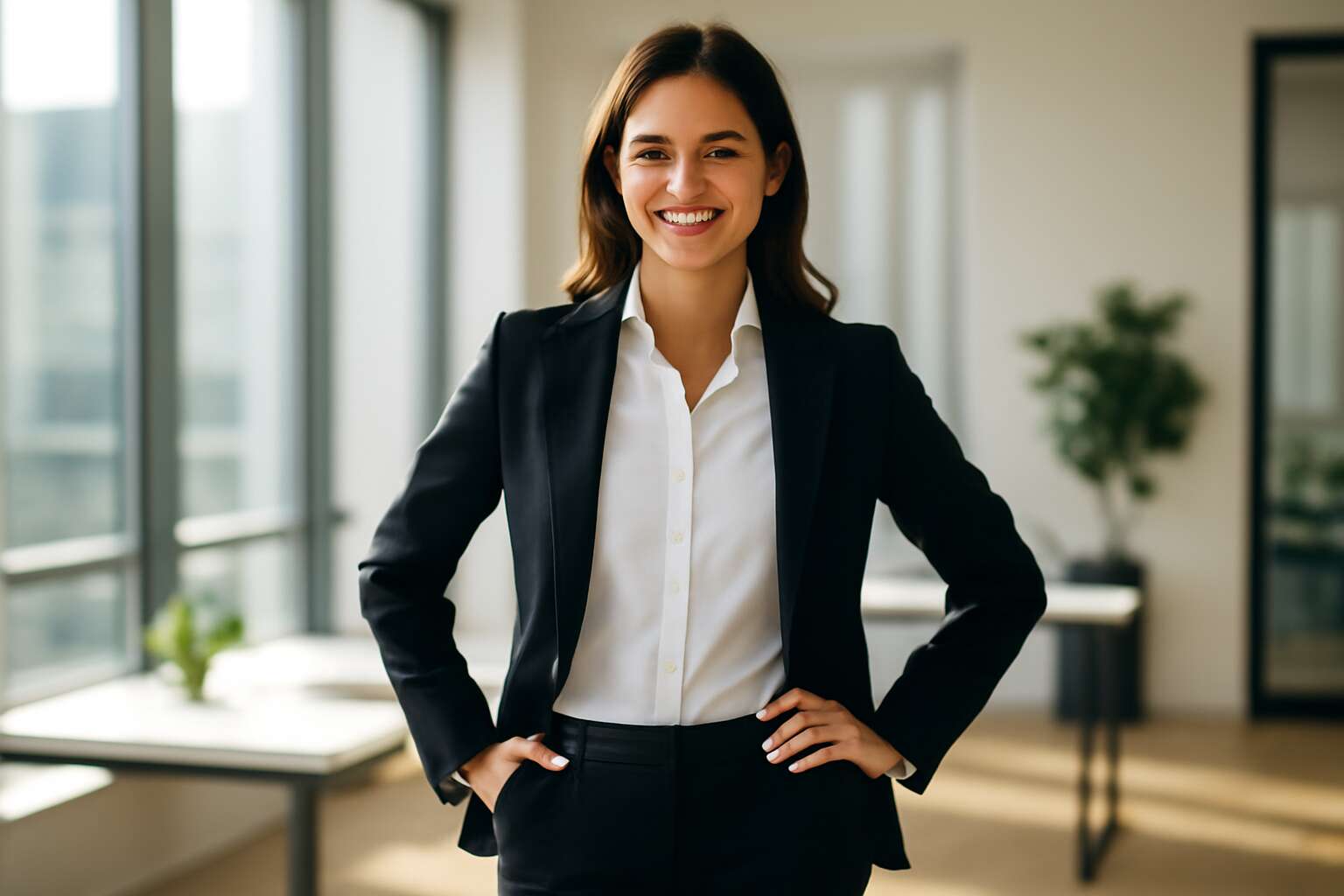 casual job interview outfit female